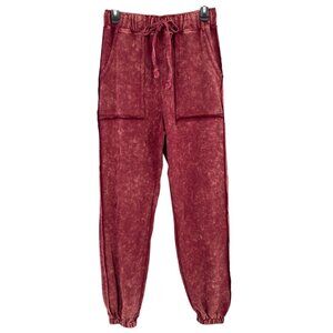 Oli & Hali Cabernet Tie Dye Jogger Sweatpants Casual Size Small